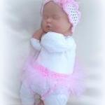Newborn Baby Girl, Sweet Heart Tutu Diaper Cover..