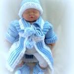 Baby Boy 0 To 6 Months Sweater Coat And Hat And..