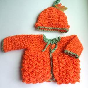 Little Pumpkin Custom Order Sweater And Hat For..