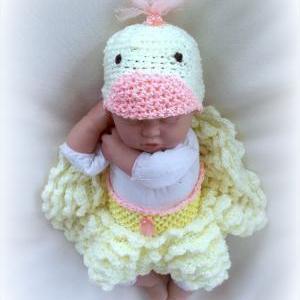 Baby Duck Skirt And Hat Set