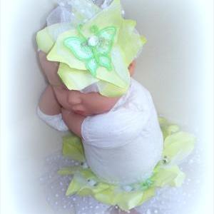 Newborn Pixie Diaper Cover And Headband Set, Photo..
