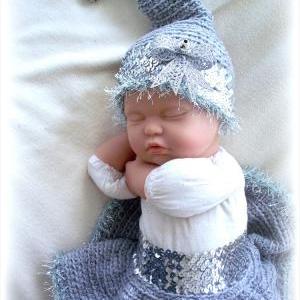Silver Bells Elf Crochet Photo Prop For Infant,..