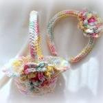 Spring Colors Crochet Basket