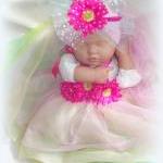 Baby Girl Rainbow Tutu Dress And Headband Set
