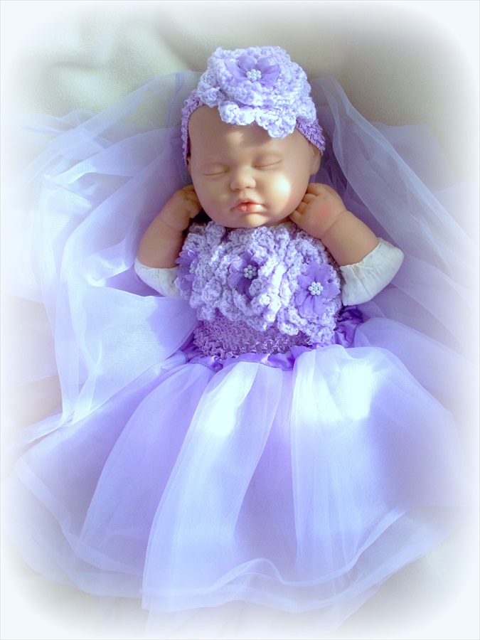 Baby Girl Purple Tutu And Headband